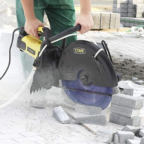 Stark 3200W Electric 16" Cutter Circular Saw Concrete Wet/Dry Saw Cutter Guide Roller w/Water Line Attachment (Blade not Included)