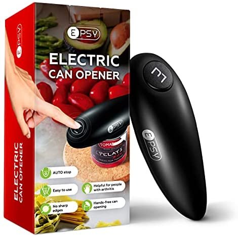 Electric Can Opener for Kitchen – Open with a Single Push of a Button Leaving No Sharp Edges – Safe Round Cutting for Most Can Sizes – Great for Seniors People with Arthritis Disadvantages