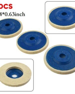 GLFSIL 3x 100mm 4Inch Wool Buffing Wheel Felt Polishing Disc Pads for 100 Angle Grinder